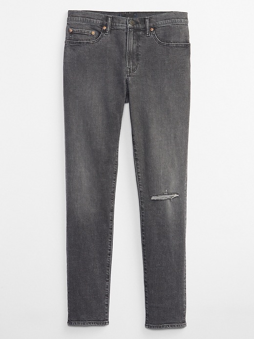 Image number 3 showing, Slim Taper Distressed GapFlex Jeans with Washwell