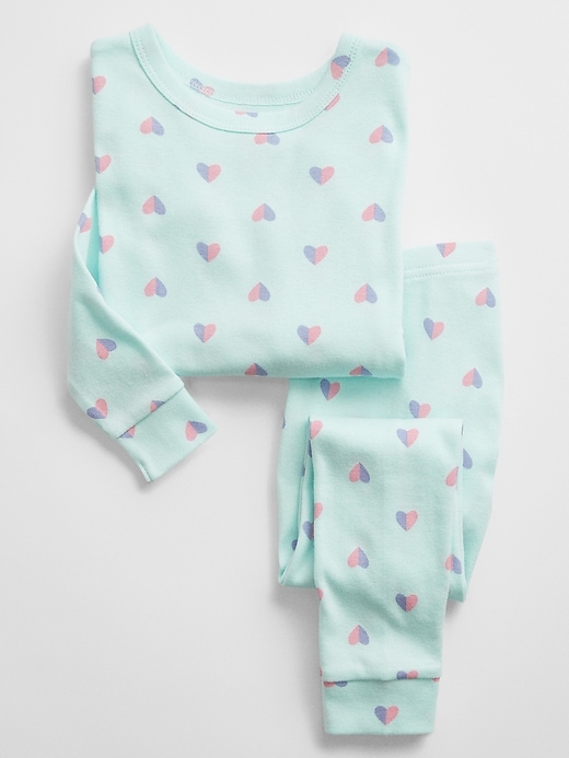 babyGap 100 Organic Cotton Heart PJ Set Gap Factory