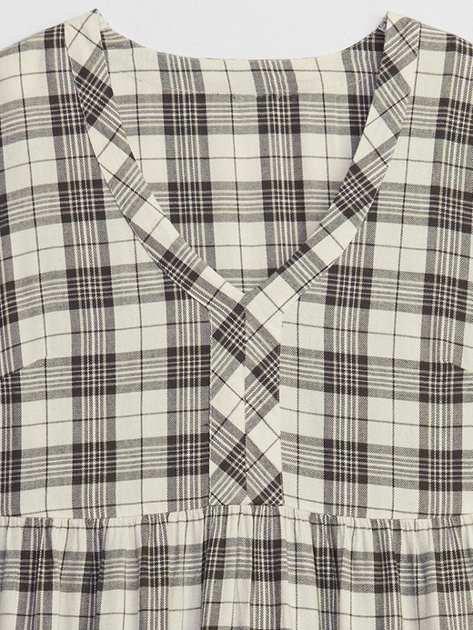 gap plaid tiered mini dress Plaid Tiered Mini Dress Gap , size M , 100% cotton