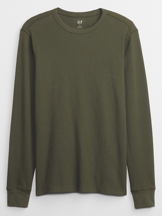 Waffle-Knit Crewneck T-Shirt | Gap Factory