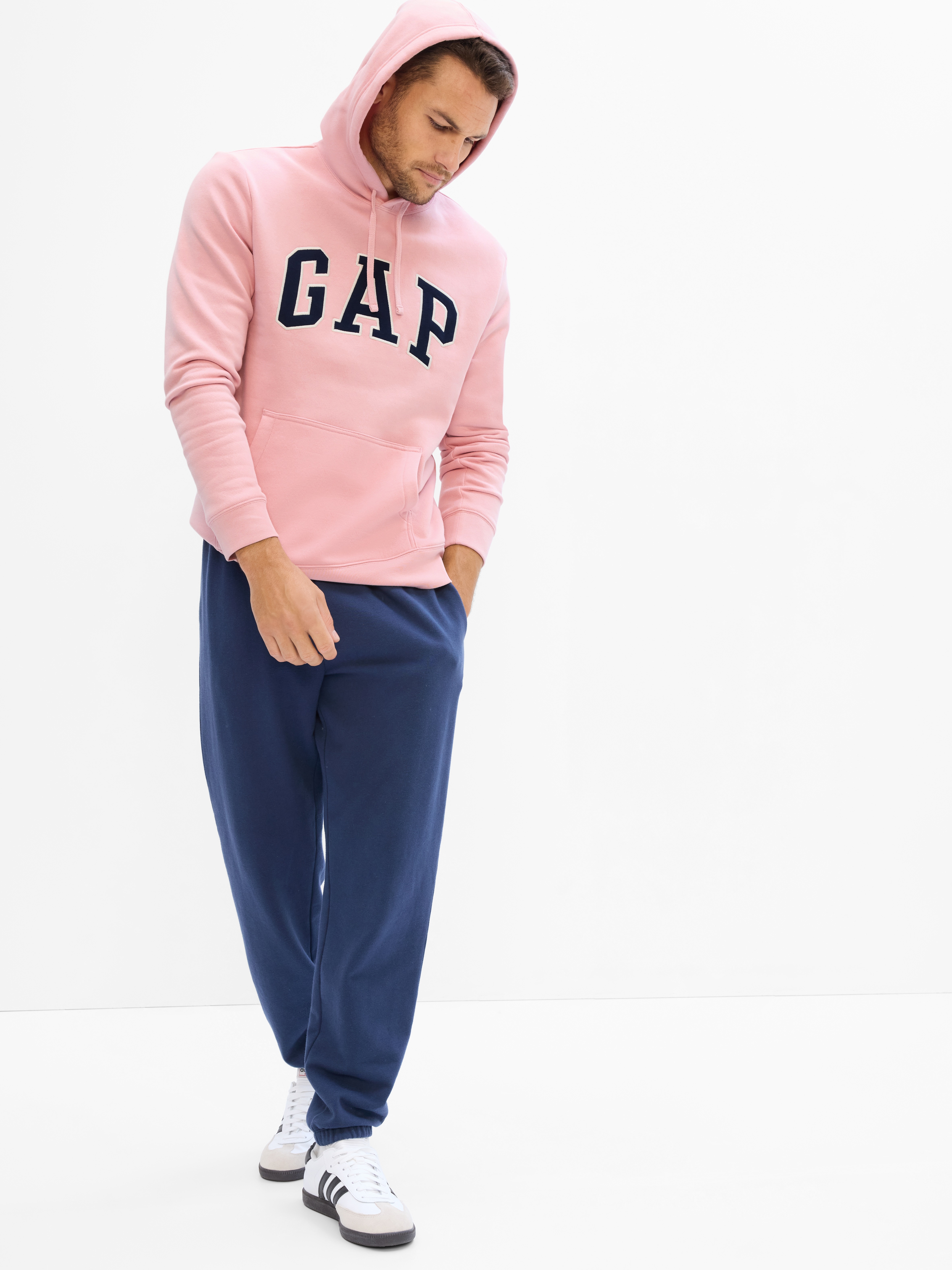 mens pink gap hoodie