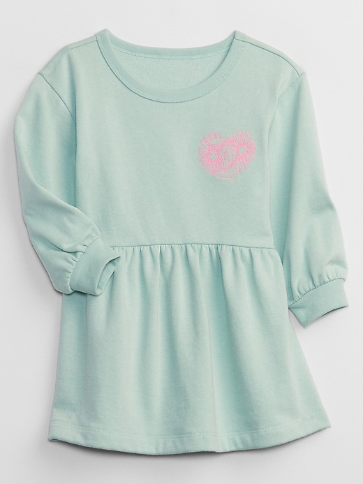 View large product image 1 of 2. babyGap Fleece Graphic Dress