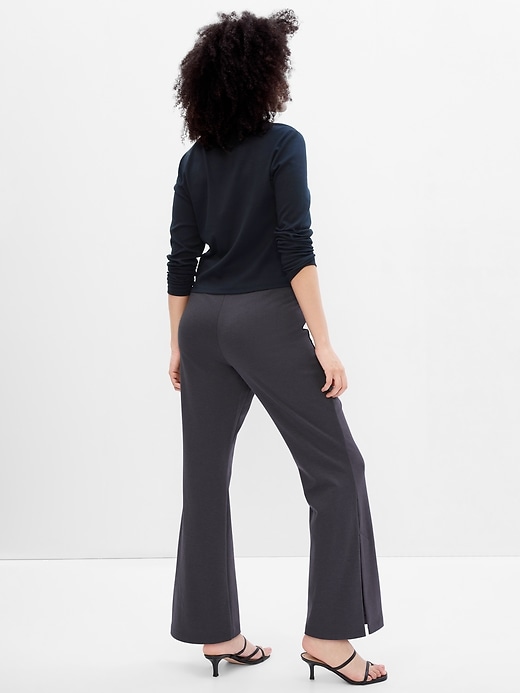 Image number 2 showing, Mid Rise Flare Ponte Pants