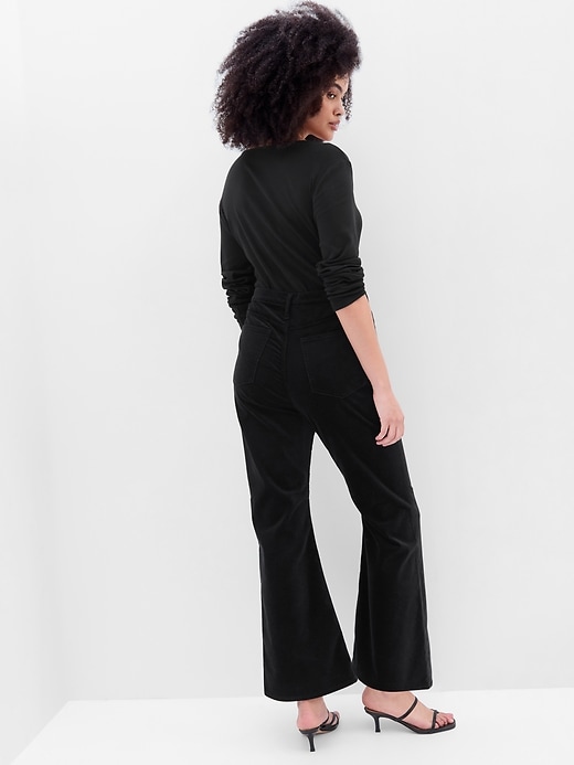 Image number 4 showing, High Rise '70s Flare Velvet Pants with Washwell