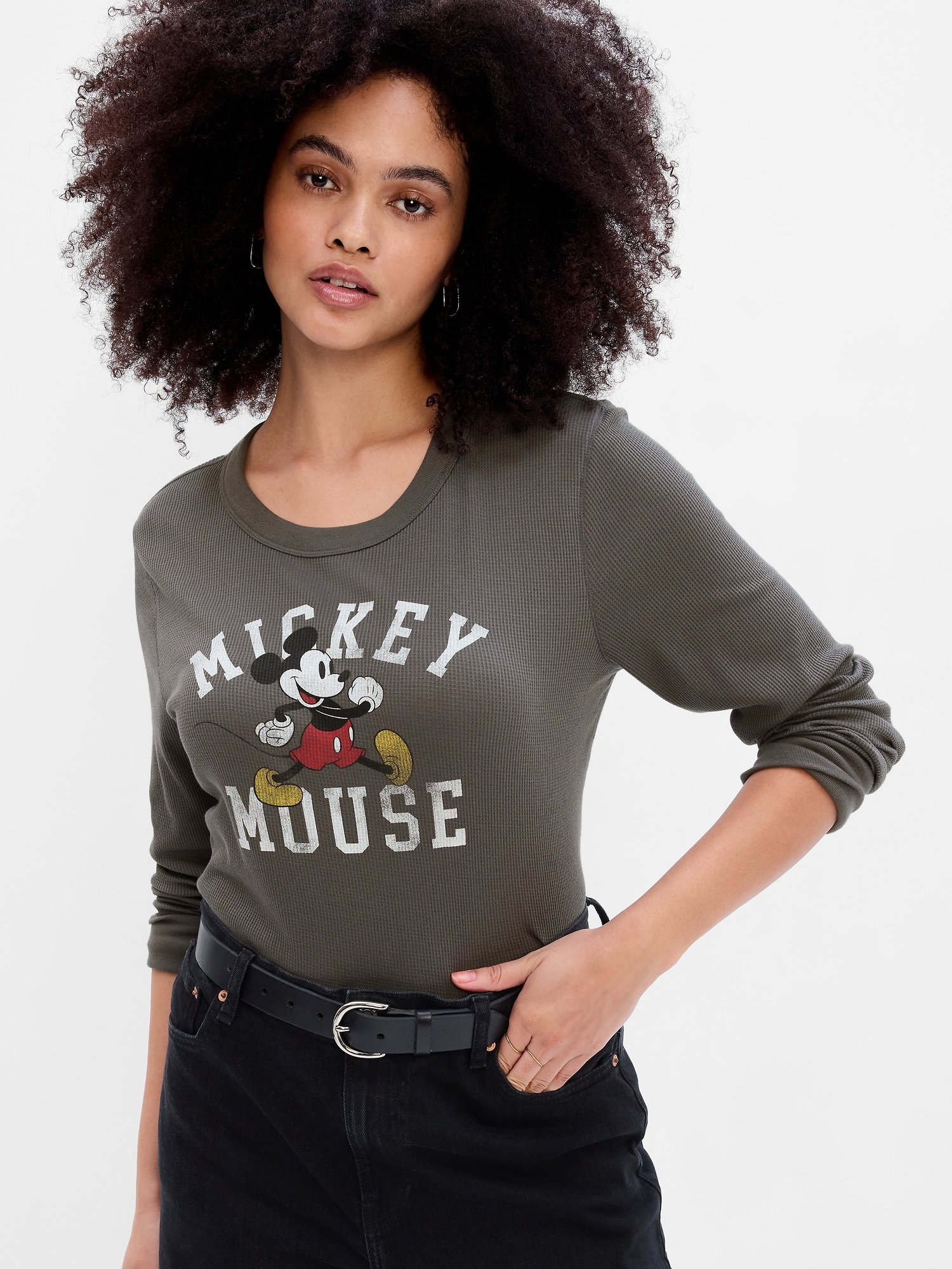 Gap Disney Mickey Mouse Fitted Graphic T-Shirt
