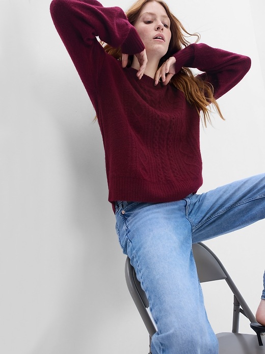 Image number 1 showing, Forever Cozy Cable-Knit Sweater