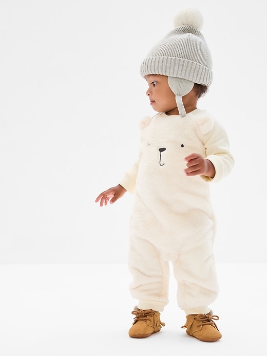 Image number 2 showing, Baby Bear Sherpa One-Piece