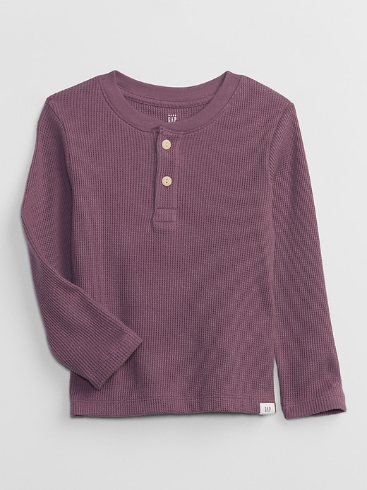 View large product image 1 of 1. babyGap Waffle-Knit Henley T-Shirt