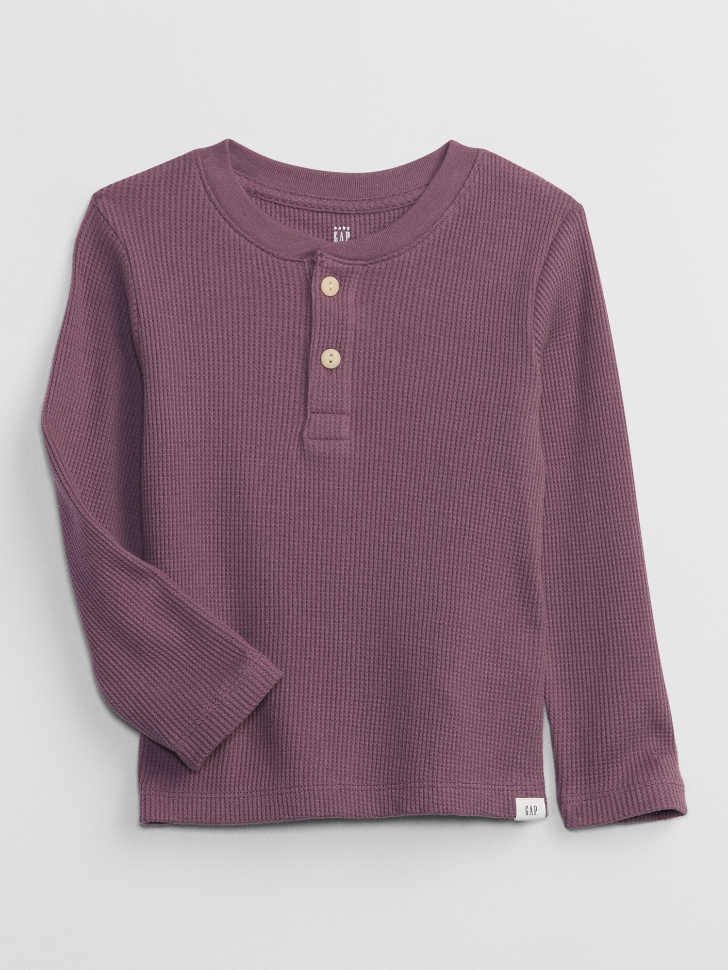 babyGap Waffle-Knit Henley T-Shirt