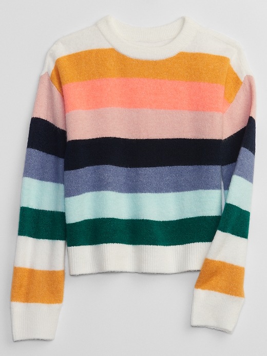 Kids Forever Cozy Happy Stripe Sweater