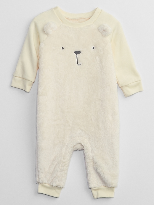 Image number 1 showing, Baby Bear Sherpa One-Piece