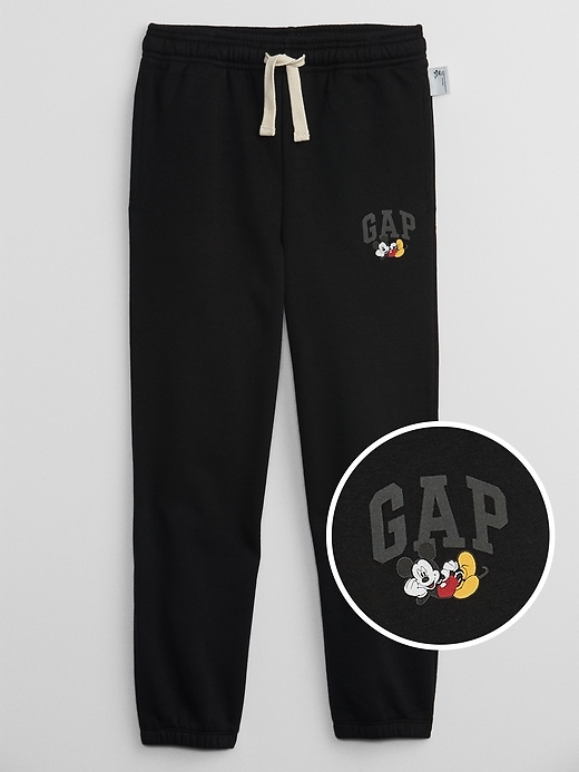 View large product image 1 of 1. GapKids &#124 Disney Mickey Mouse Logo Joggers