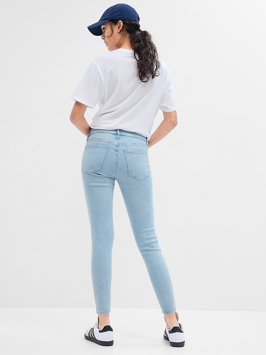 Image number 2 showing, Mid Rise Destructed Universal Legging Jeans with Washwell