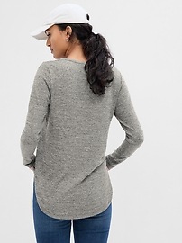 SuperSoft Splitneck Tunic Top
