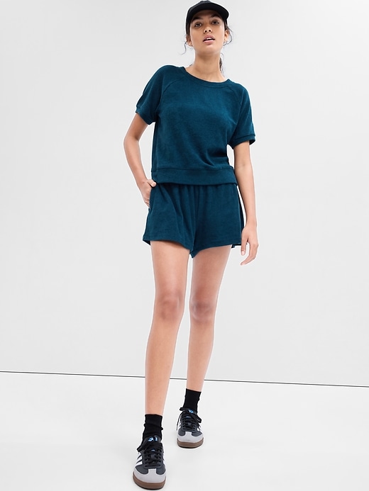 Image number 1 showing, 3" Towel Terry Pull-On Shorts