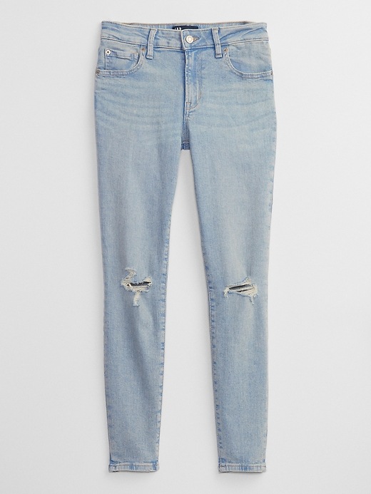 Image number 5 showing, Mid Rise Destructed Universal Legging Jeans with Washwell