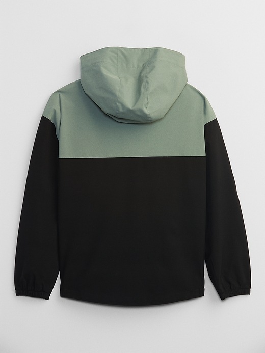 View large product image 2 of 2. GapFit Kids Tech Anorak Jacket