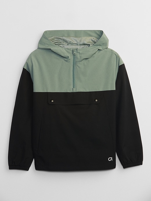View large product image 1 of 2. GapFit Kids Tech Anorak Jacket