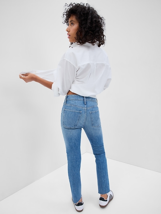 Image number 2 showing, Mid Rise Slim Boyfriend Jeans