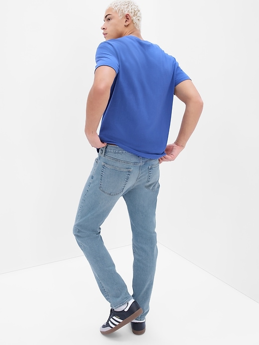 Image number 2 showing, GapFlex Straight Jeans with Washwell