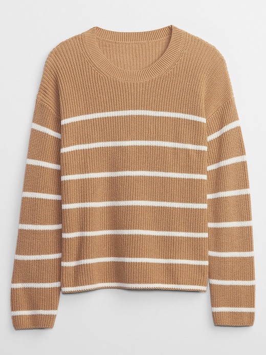 Image number 3 showing, Shaker-Stitch Stripe Crewneck Sweater
