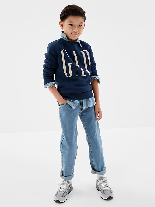 View large product image 2 of 3. Kids Straight Jeans with Washwell