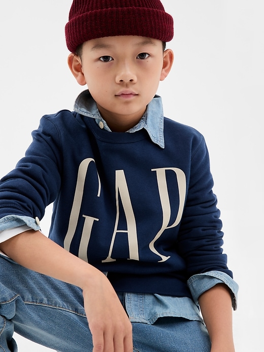 Kids Gap Logo Sweatshirt Gap Factory