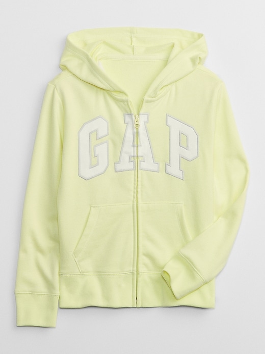 View large product image 1 of 1. Kids Gap Logo Zip Hoodie