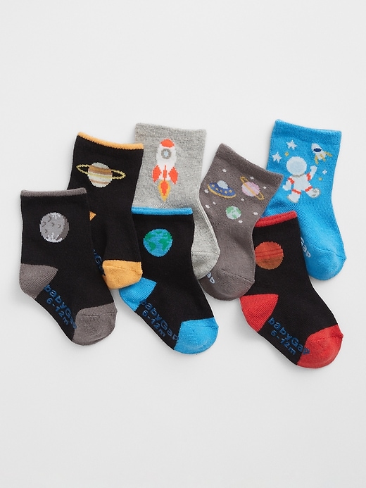 View large product image 1 of 1. babyGap Space Crew Socks (7-Pack)