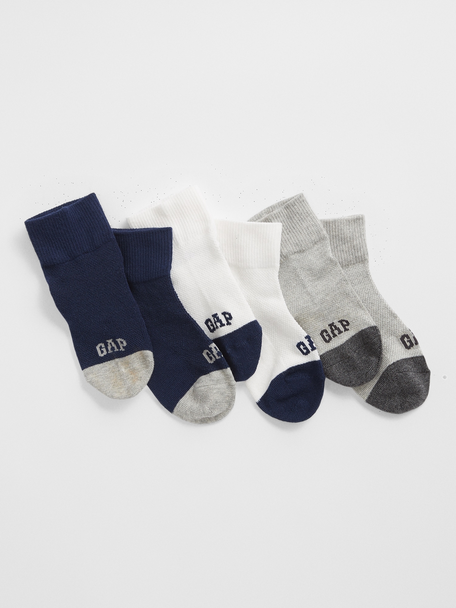 Kids Quarter Crew Socks (3Pack) Gap Factory