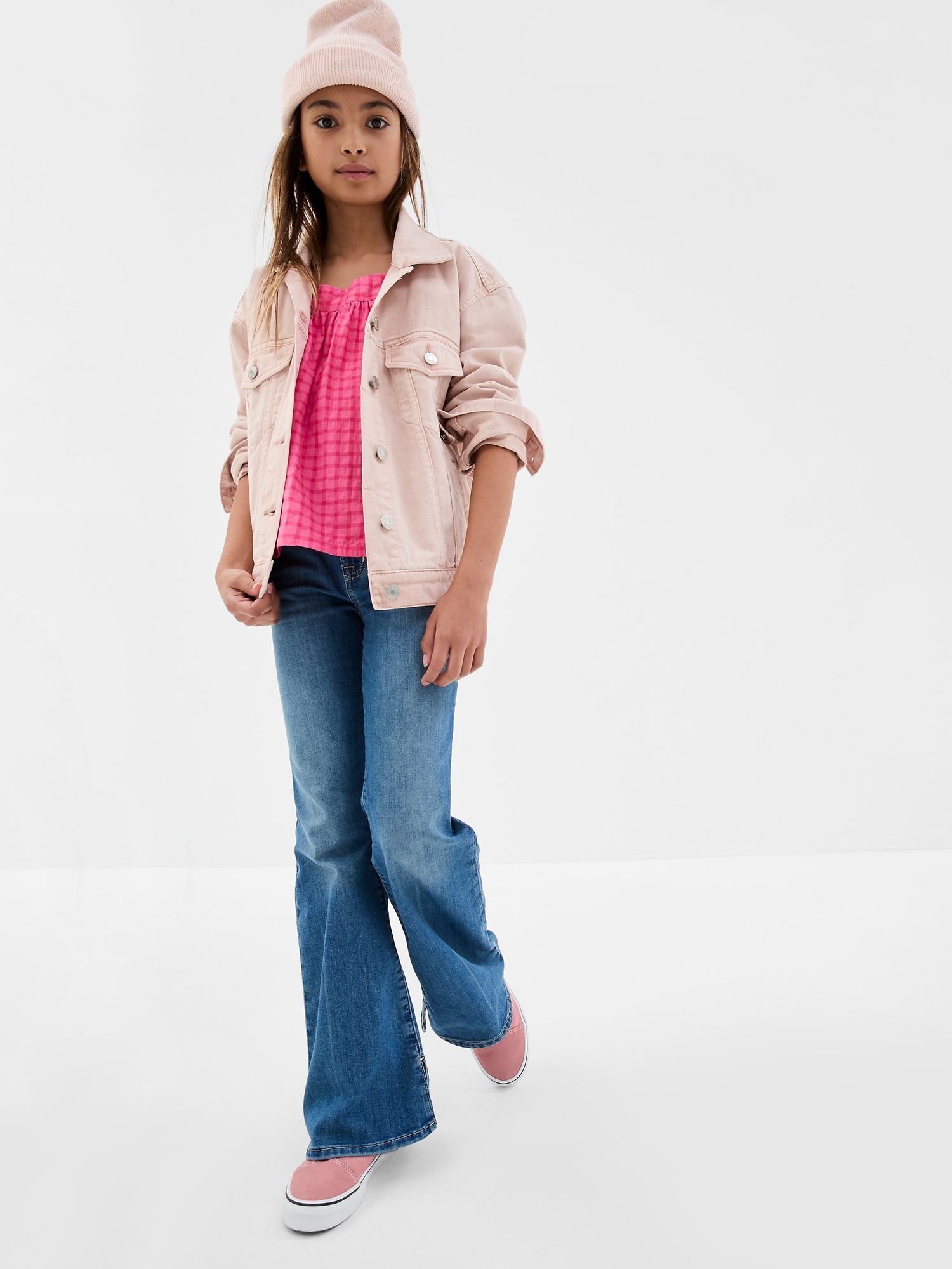 Kids High Rise '70s Flare Jeans