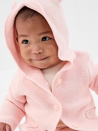 View large product image 4 of 4. Baby Bear Garter Cardigan