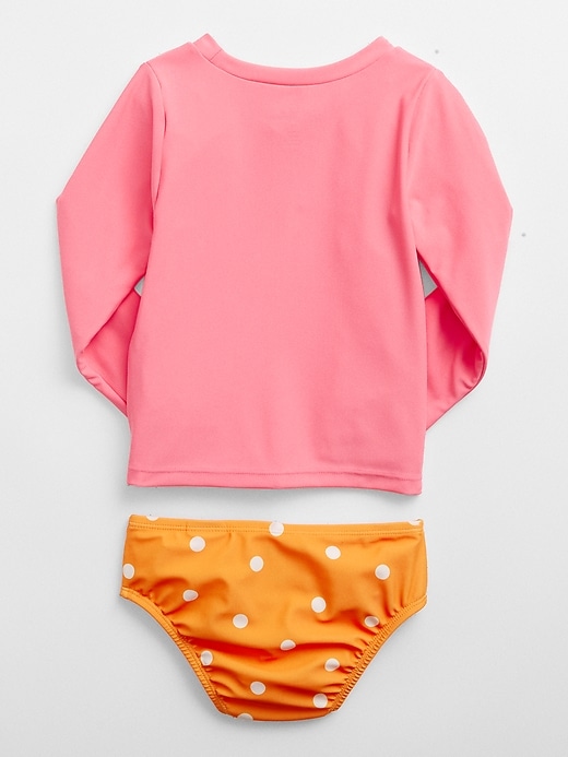 View large product image 2 of 2. babyGap &#124 Disney Minnie Mouse Two-Piece Rash Guard
