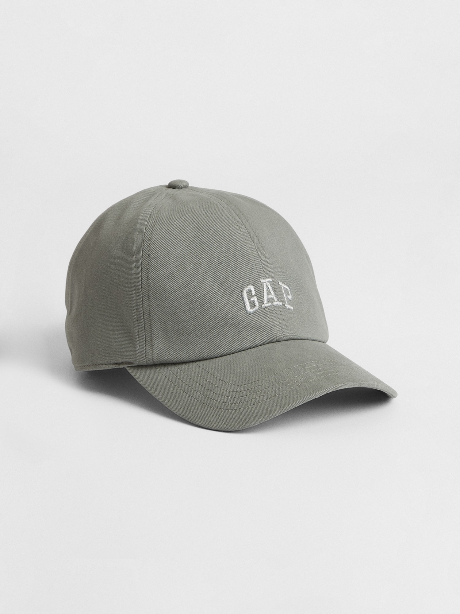 Gap Factory Sturdy Cotton Weave Gap Logo Baseball Hat (Vintage Palm Green)