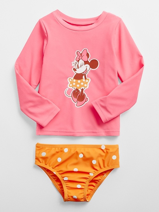 View large product image 1 of 2. babyGap &#124 Disney Minnie Mouse Two-Piece Rash Guard