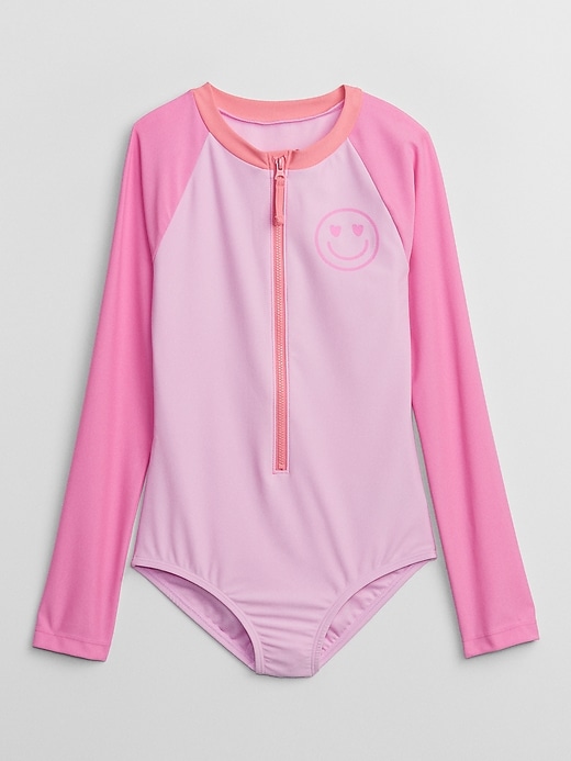 Image number 1 showing, Kids One-Piece Rash Guard