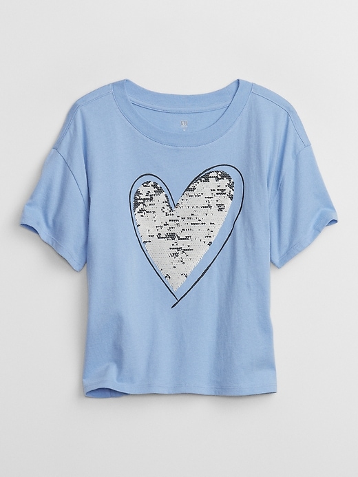 View large product image 2 of 2. Kids Flippy Graphic T-Shirt