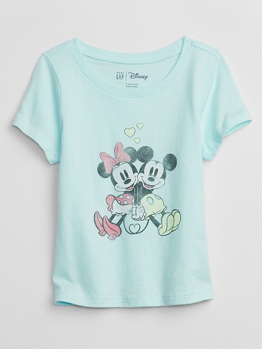 View large product image 1 of 1. babyGap &#124 Disney Mickey Mouse and Minnie Mouse Graphic T-Shirt