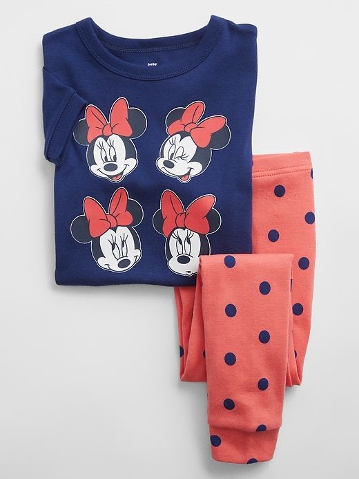 View large product image 1 of 1. babyGap &#124 Disney Minnie Mouse 100% Organic Cotton PJ Set