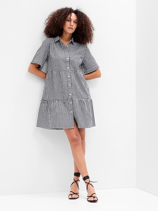 Image number 1 showing, Tiered Shirtdress