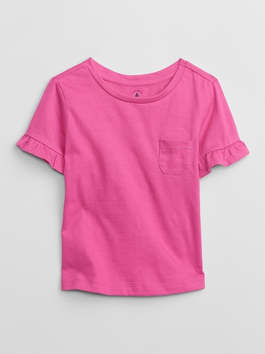 View large product image 1 of 1. babyGap Ruffle Pocket T-Shirt