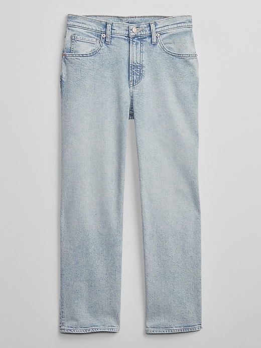 Image number 5 showing, Low Rise Straight Crop Jeans with Washwell
