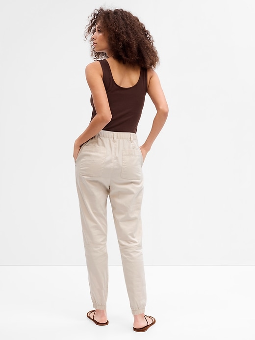 Image number 3 showing, Twill Girlfriend Joggers with Washwell