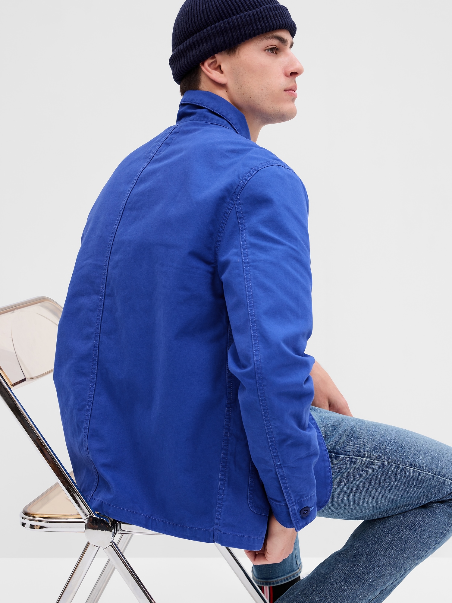 GAP チョアコート　ワークジャケット　ダック　ネイビー　ダークブルー　Mサイズ GAP チョアコート ワークジャケット ダック ネイビー ダーク