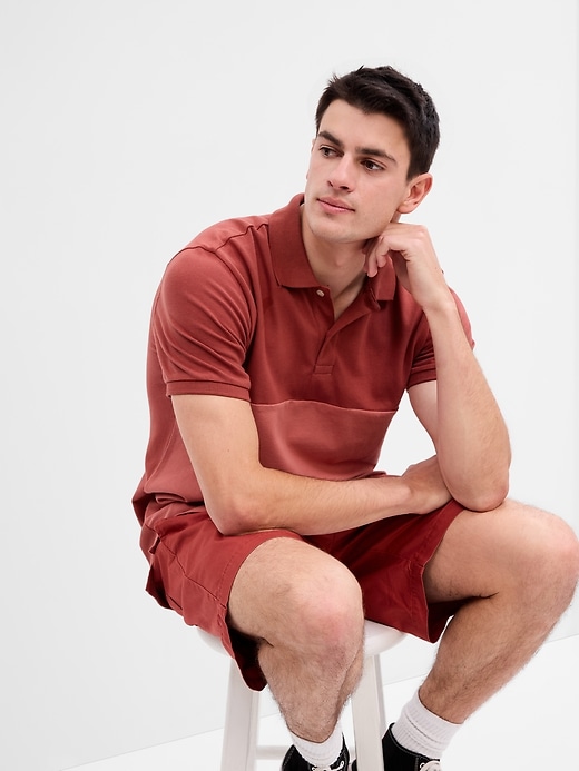Image number 6 showing, Colorblock Stretch Pique Polo Shirt