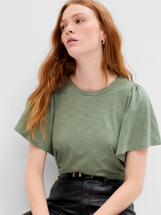 Image number 1 showing, ForeverSoft Flutter Sleeve T-Shirt