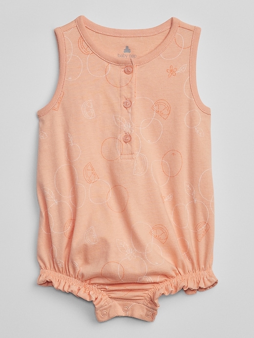 View large product image 1 of 1. Baby Henley Print Romper