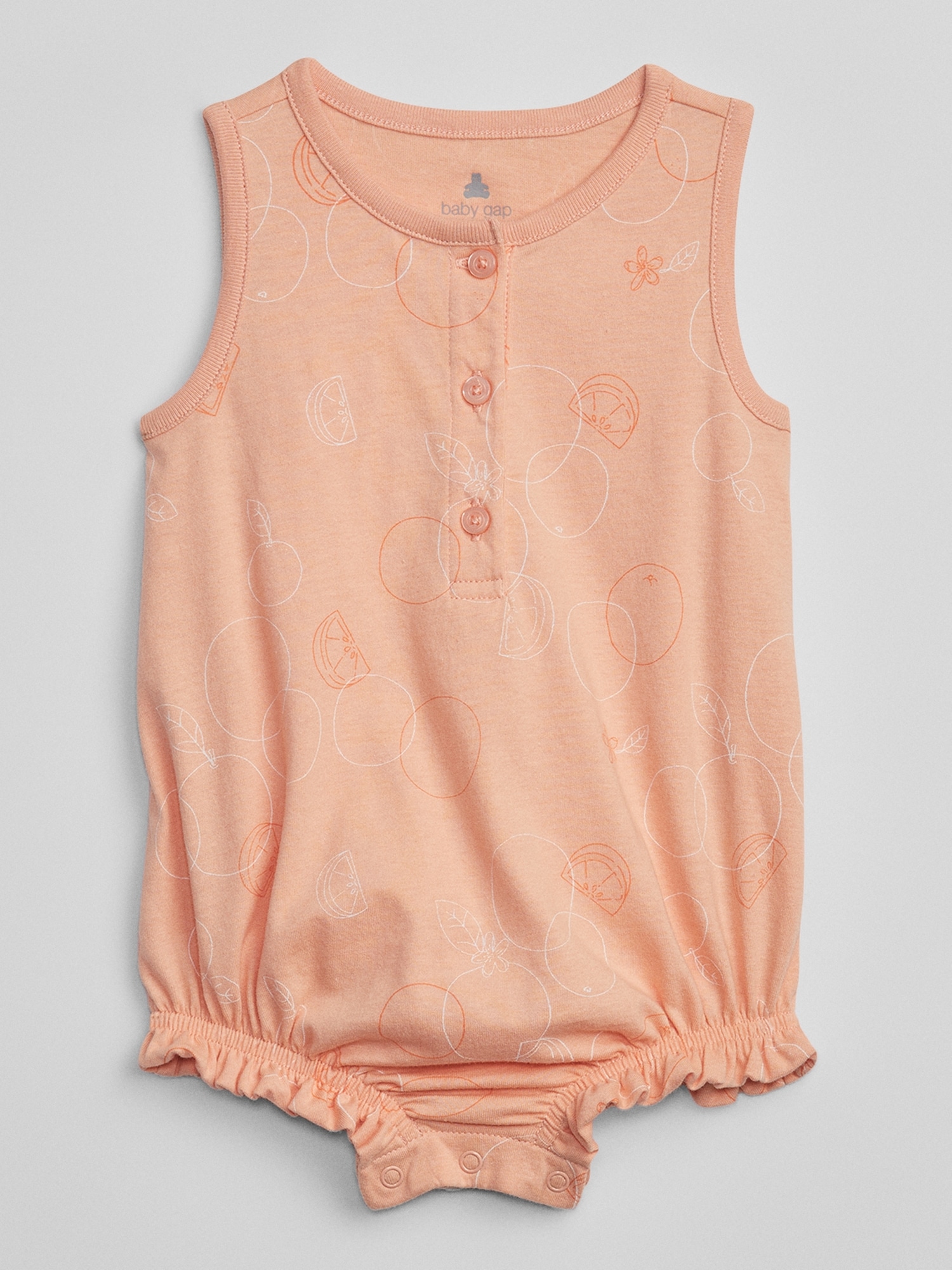 Baby Henley Print Romper