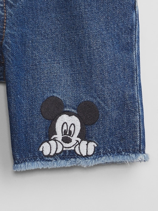 Image number 3 showing, babyGap &#124 Disney Mickey Mouse Slim Denim Pull-On Shorts