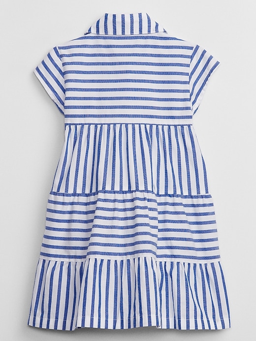 View large product image 2 of 2. babyGap Stripe Tiered Shirtdress